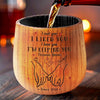 Just Us, Side By Side - Couple Personalized Custom Wooden Whiskey Glass - Gift For Husband Wife, Anniversary