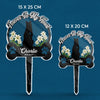 Forever My Fur Baby - Memorial Personalized Custom Stain Glass Style Acrylic Garden Stake - Sympathy Gift For Pet Owners, Pet Lovers