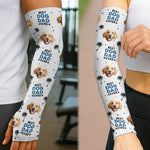 Custom Photo Best Dog Dad Ever - Dog & Cat Personalized Custom Tattoo Arm Sleeve - Summer Vacation Gift For Dad, Dog Lovers
