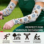 Custom Photo Best Dog Dad Ever - Dog & Cat Personalized Custom Tattoo Arm Sleeve - Summer Vacation Gift For Dad, Dog Lovers