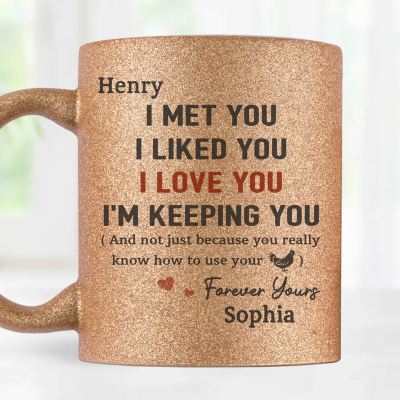 You’re My Forever - Couple Personalized Custom Metallic Mug - Gift For Husband Wife, Anniversary