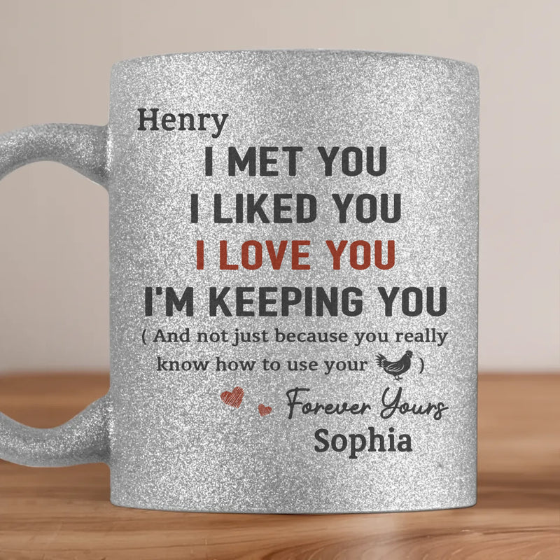 You’re My Forever - Couple Personalized Custom Metallic Mug - Gift For Husband Wife, Anniversary