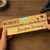 Our Love Is Always Level - Couple Personalized Custom Engraved Wooden Bottle Opener With Built-in Spirit Level - Gift For Husband Wife, Anniversary