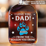 You're Our Favorite Hooman - Dog & Cat Personalized Custom Whiskey Bottle - Father's Day,  Gift For Dad, Dog Lovers, Cat Lovers