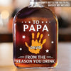 To My First And Forever Hero - Family Personalized Custom Whiskey Bottle - Father's Day, Gift For Dad, Grandpa