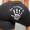 Reserved For One Lucky Hand - Couple Personalized Custom Biker Leggings - Gifts For Wife, Anniversary