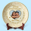 Custom Photo A Love That Lasts - Couple Personalized Custom Ceramic Plate - Gift For Husband Wife, Anniversary
