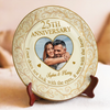 Custom Photo A Love That Lasts - Couple Personalized Custom Ceramic Plate - Gift For Husband Wife, Anniversary