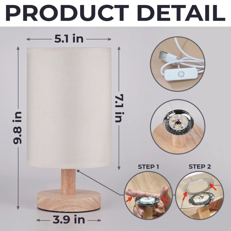 Custom Photo Until We Meet Again - Memorial Personalized Custom Linen Bedside Table Lamp - Sympathy Gift For Pet Owners, Pet Lovers