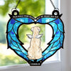 The Leash Is Empty, But My Heart Is Full - Memorial Personalized Window Hanging Suncatcher Ornament - Sympathy Gift For Pet Owners, Pet Lovers