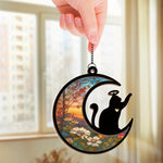 My Angel With Whiskers - Memorial Window Hanging Suncatcher Ornament - Sympathy Gift For Cat Lovers, Pet Lovers
