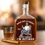 Cheers To Retirement Life - Coworker Personalized Custom Whiskey Bottle - Appreciation, Retirement Gift For Coworkers, Men