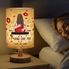 Our Love Comes With Positions - Couple Personalized Custom Linen Bedside Table Lamp - Gift For Husband Wife, Anniversary