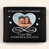 Custom Photo I Love You Forever & Always - Couple Personalized Custom Double-Sided Printed Leather Wallet - Gift For Husband Wife, Anniversary