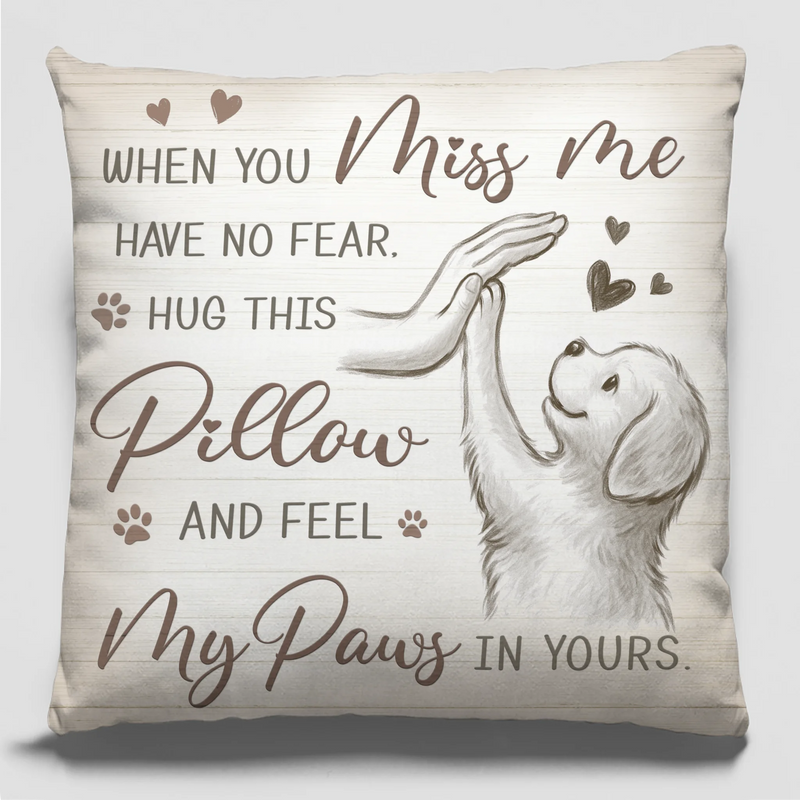 Forever Curled Up In Your Heart - Memorial Pillow - Sympathy  Gift For Pet Owners, Pet Lovers
