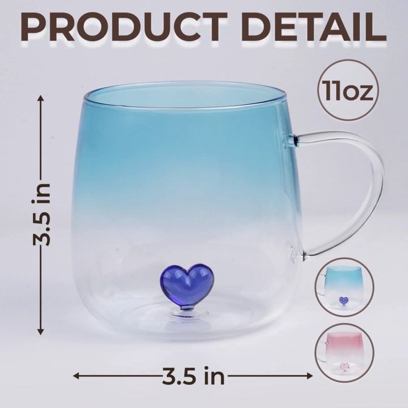 You Keep Me Sane - Bestie Personalized Custom Gradient Glass Mug - Gift For Best Friends, BFF, Sisters