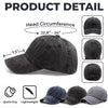 Coolest Papa In Town - Family Personalized Custom Vintage Washed Denim Baseball Cap US - 4th Of July, Gift For Dad, Grandpa
