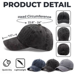Born To Be A Legend - Family Personalized Custom Vintage Washed Denim Baseball Cap US - 4th Of July, Gift For Husband, Dad, Grandpa