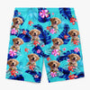 Custom Photo Paws Out, Sun's Out - Dog & Cat Personalized Custom Tropical Hawaiian Aloha Men Beach Shorts - Summer Vacation Gift For Pet Owners, Pet Lovers