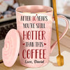 A Love That Never Fades - Couple Personalized Custom 14oz Marble Mug - Gift For Husband Wife, Anniversary