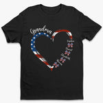 My Heart Belongs To These Little Patriots - Family Personalized Custom Unisex T-shirt, Premium T-shirt, Hoodie - 4th Of July, Gift For Grandma