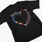 My Heart Belongs To These Little Patriots - Family Personalized Custom Unisex T-shirt, Premium T-shirt, Hoodie - 4th Of July, Gift For Grandma
