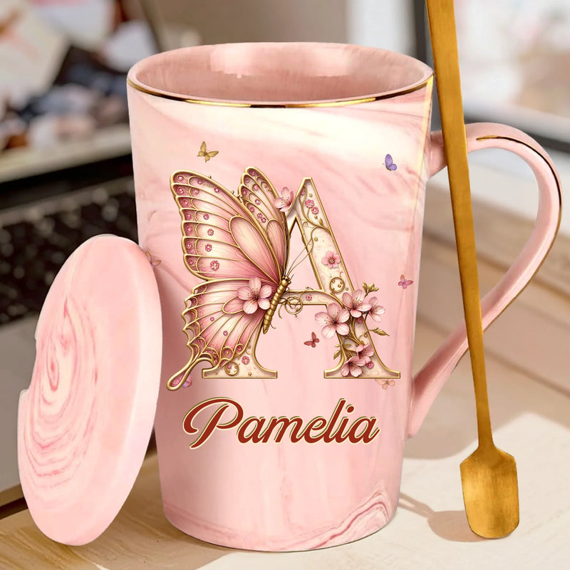 Beauty In The Little Things - Family Personalized Custom 14oz Marble Mug - Gift For Yourself, Best Friends, Siblings, Family Members