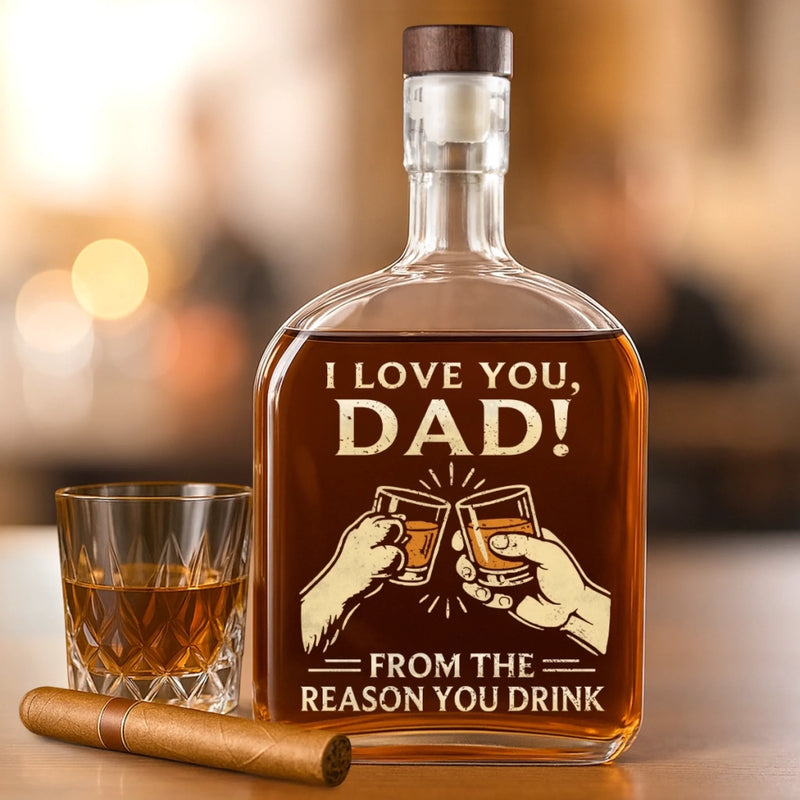 Cheers To The Chaos I Bring - Dog & Cat Whiskey Bottle - Gift For Pet Owners, Pet Lovers