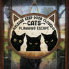 Whiskers Over Rules - Cat Home Decor Wood Sign - House Warming Gift For Pet Owners, Pet Lovers