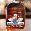 Lost In You, Found In Us - Couple Personalized Custom Whiskey Bottle - Gift For Husband Wife, Anniversary