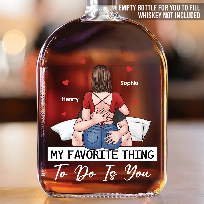 Lost In You, Found In Us - Couple Personalized Custom Whiskey Bottle - Gift For Husband Wife, Anniversary