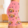 Custom Photo Snuggle Squad Goals - Dog & Cat Personalized Custom Biker Leggings - Gifts For Pet Owners, Pet Lovers