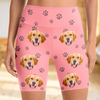 Custom Photo Snuggle Squad Goals - Dog & Cat Personalized Custom Biker Leggings - Gifts For Pet Owners, Pet Lovers