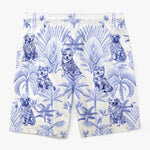 Stay Pawsitive, Stay Tropical - Dog Personalized Custom Tropical Hawaiian Aloha Men Beach Shorts - Summer Vacation Gift For Dog Lovers, Men