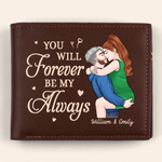 Better With You - Couple Personalized Custom Double-Sided Printed Leather Wallet - Gift For Wife, Couple