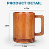 From Deadlines To Lifelines, Cheers - Coworker Personalized Custom Wooden Mug - Appreciation, Retirement Gift For Coworkers, Work Friends, Colleagues