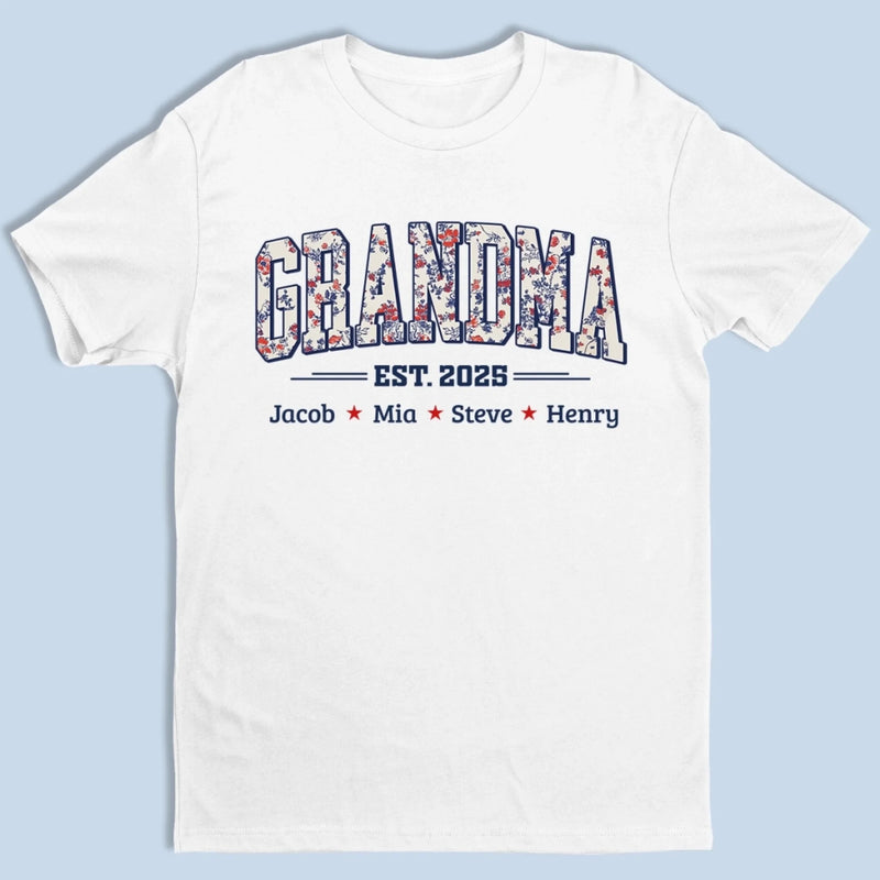 Best Nana Ever - Family Personalized Custom Unisex T-shirt, Premium T-shirt, Hoodie - 4th Of July, Gift For Mom, Grandma