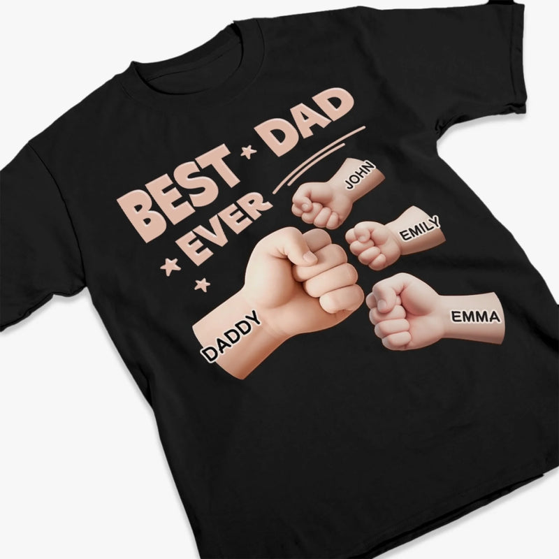 Unisex T-shirt, Premium T-shirt, Hoodie - Personalized Father's Day Birthday Gifts For Dad, Grandpa - Best Dad Ever