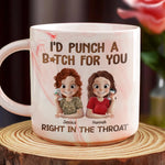 Marble Mug - Personalized Best Friend Birthday Gifts For Women - Savage Besties Club, Gifts For Best Friends, Sisters, BFF