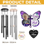 Custom Photo Wind Chime With Acrylic Charms - Personalized Memorial Sympathy Gifts For Mom - I'm Always With You, Sympathy Gifts For Loss Of Loved One