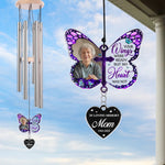 Custom Photo Wind Chime With Acrylic Charms - Personalized Memorial Sympathy Gifts For Mom - I'm Always With You, Sympathy Gifts For Loss Of Loved One