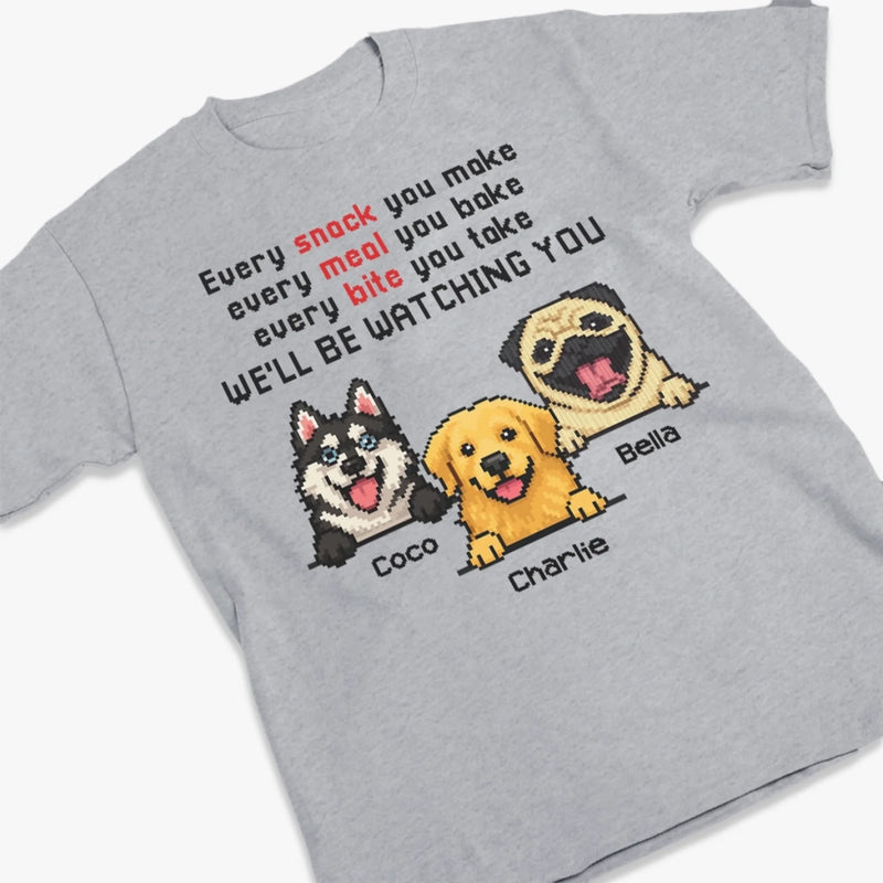 Unisex T-shirt, Premium T-shirt, Hoodie - Personalized Birthday Gifts For Dog Lovers, Dog Dad And Mom - I'll Be Watching You