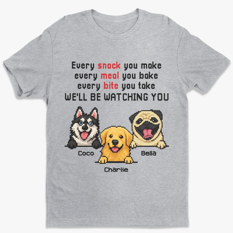 Unisex T-shirt, Premium T-shirt, Hoodie - Personalized Birthday Gifts For Dog Lovers, Dog Dad And Mom - I'll Be Watching You