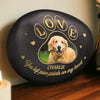 Custom Photo Printed Rock - Personalized Pet Memorial Gifts For Dogs, Cats - Forever In Our Hearts