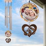 Custom Photo Wind Chime With Acrylic Charms - Personalized Anniversary Wedding Gifts For Couple, Husband, Wife - Still Not Sick Of You