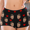 Custom Photo Short Leggings - Personalized Personalized Gifts For Husband And Wife, Him And Her - Wrapped In Your Love