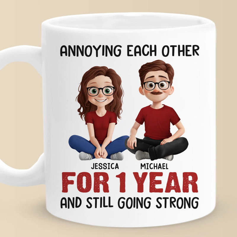 Custom Mug - Personalized Anniversary Wedding Gifts For Husband And Wife, Him And Her - Still Tolerating Each Other