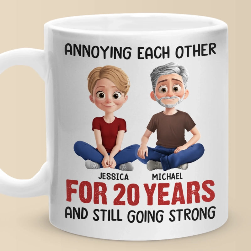 Custom Mug - Personalized Anniversary Wedding Gifts For Husband And Wife, Him And Her - Still Tolerating Each Other