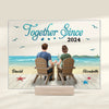 Custom Acrylic Plaque With Stand - Personalized Anniversary Wedding Gifts For Husband And Wife, Him And Her - Every Road Led Me Here