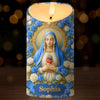 Custom 3D Inflated Effect Printed LED Candle - Personalized Christian Gifts For Women, Men, All Believers, Jesus Lovers - Guided By Grace And Love